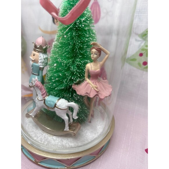NEW Bella Lux Ballerina Nutcracker Light Up Christmas Dome - Picture 3 of 7